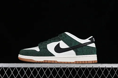 All categories Nk SB Dunk series Nk SB Dunk Low low-top sneakers Nk Dunk Low "Green Snake" white-green snake pattern SB low-top casual sports skateboard shoes FQ8893-397